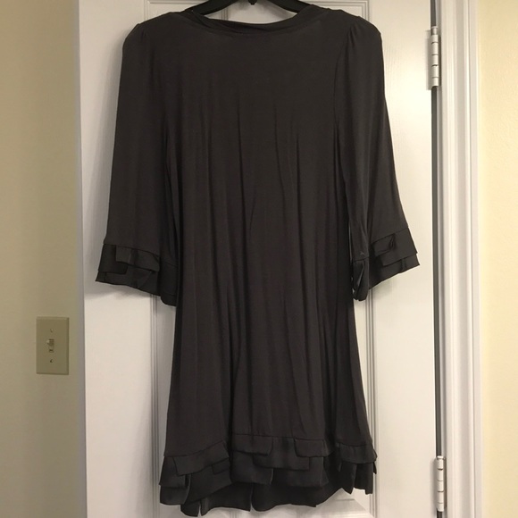 Grey Ruffle Dress - Picture 5 of 7